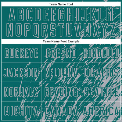 Custom Teal Gray Splash Sublimation Soccer Uniform Jersey