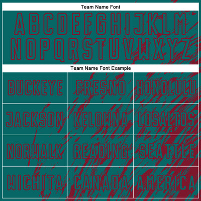 Custom Teal Crimson Splash Sublimation Soccer Uniform Jersey