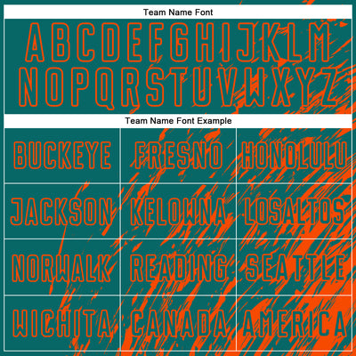 Custom Teal Orange Splash Sublimation Soccer Uniform Jersey