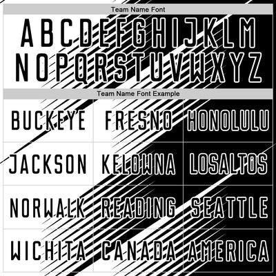 Custom Black White Line Sublimation Soccer Uniform Jersey