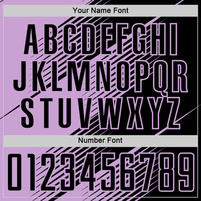 Custom Black Light Pink Line Sublimation Soccer Uniform Jersey