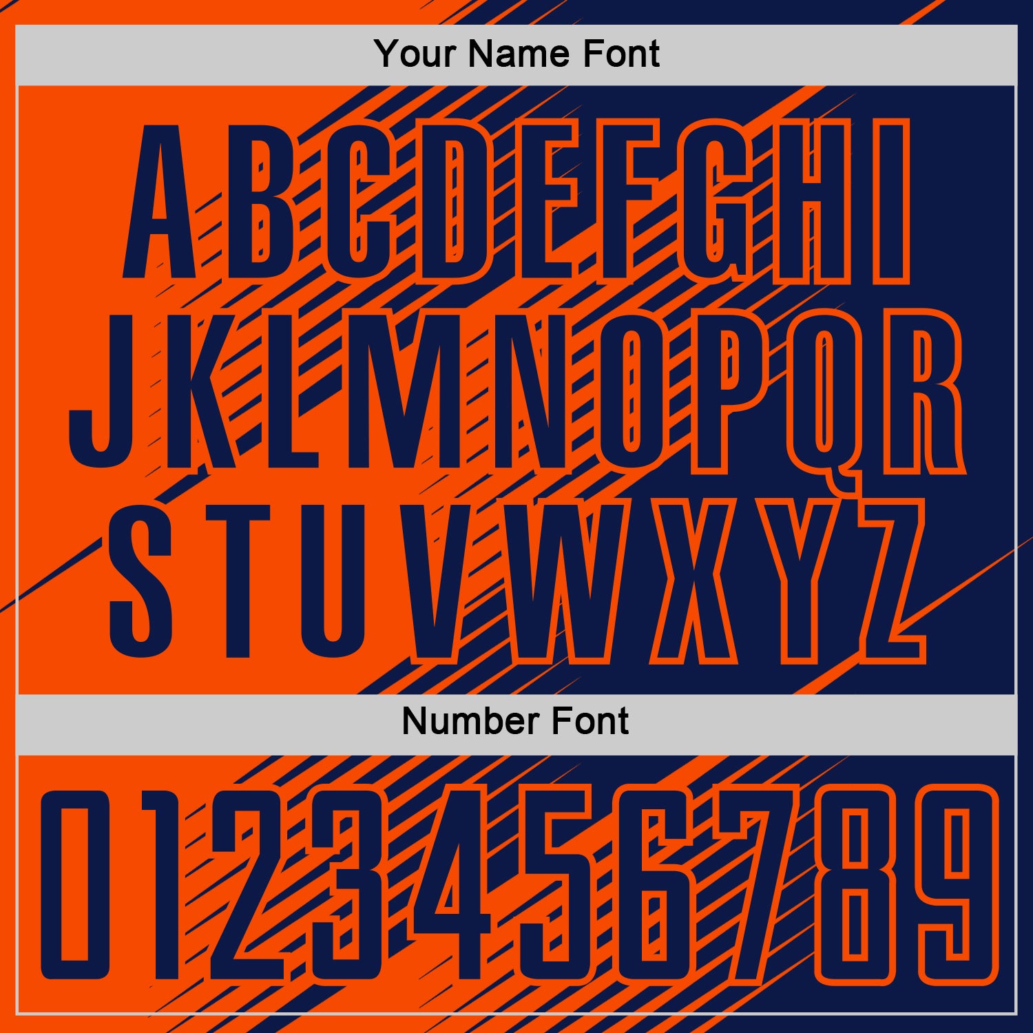 Custom Navy Orange Line Sublimation Soccer Uniform Jersey