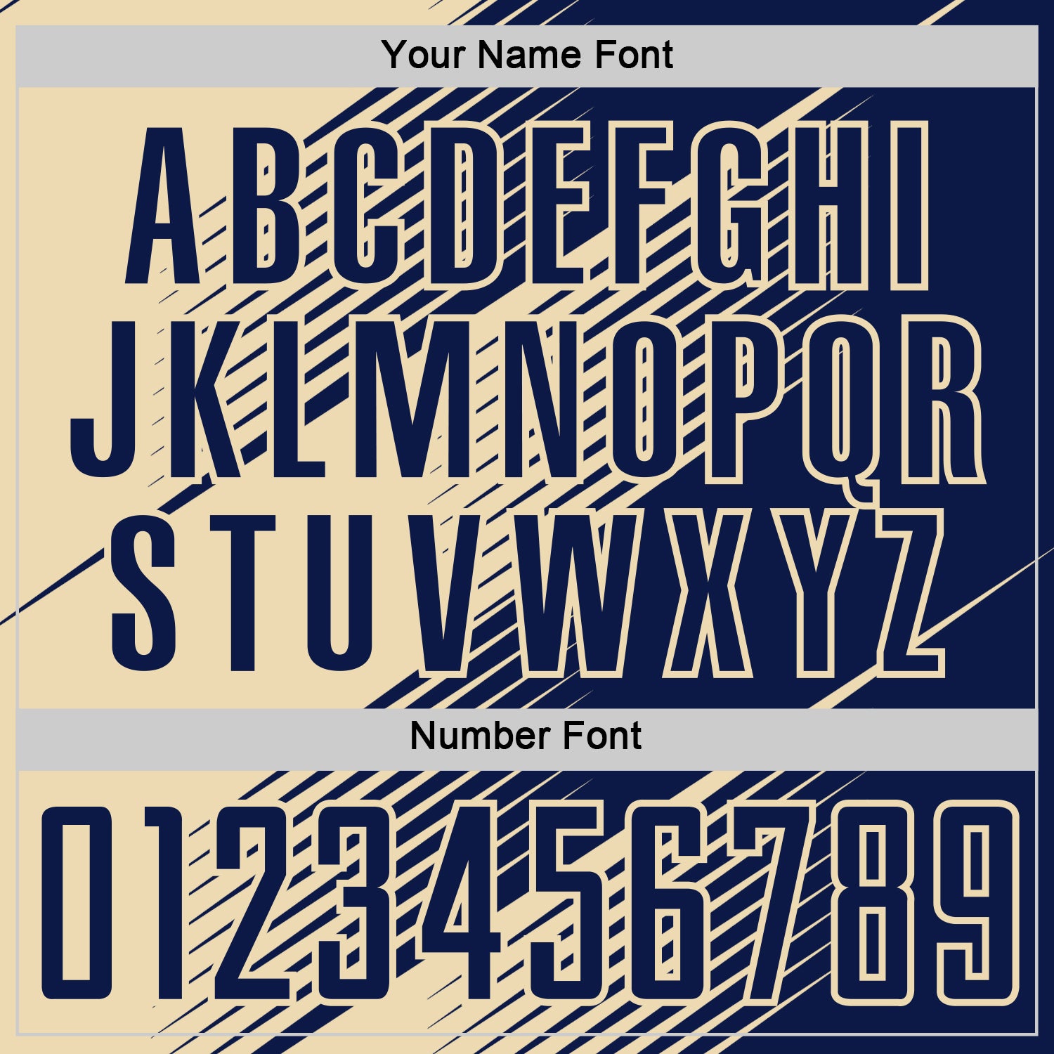 Custom Navy Cream Line Sublimation Soccer Uniform Jersey