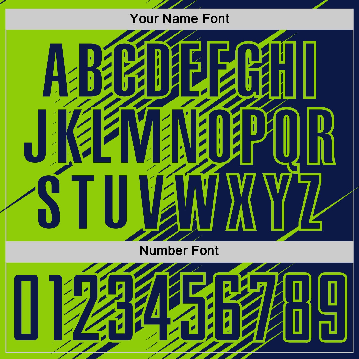 Custom Navy Neon Green Line Sublimation Soccer Uniform Jersey