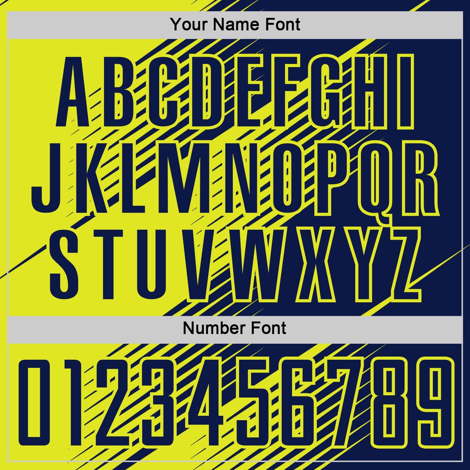 Custom Navy Neon Yellow Line Sublimation Soccer Uniform Jersey