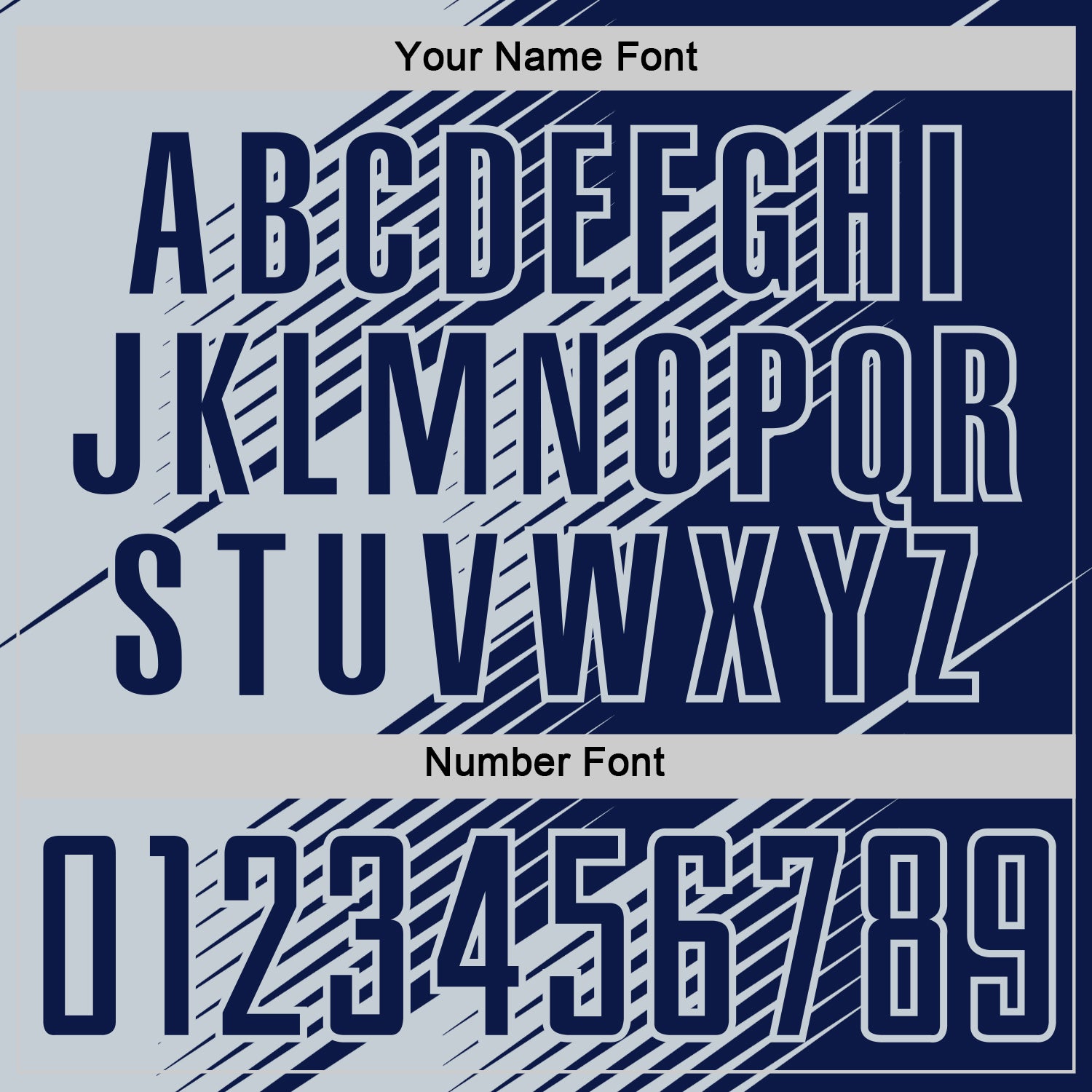 Custom Navy Silver Line Sublimation Soccer Uniform Jersey