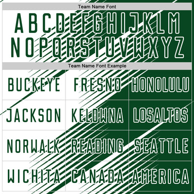 Custom Green White Line Sublimation Soccer Uniform Jersey