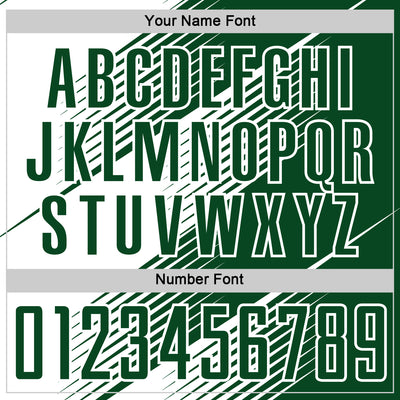 Custom Green White Line Sublimation Soccer Uniform Jersey