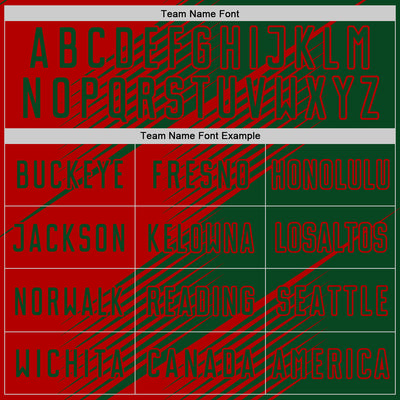 Custom Green Red Line Sublimation Soccer Uniform Jersey