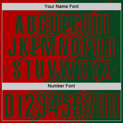 Custom Green Red Line Sublimation Soccer Uniform Jersey