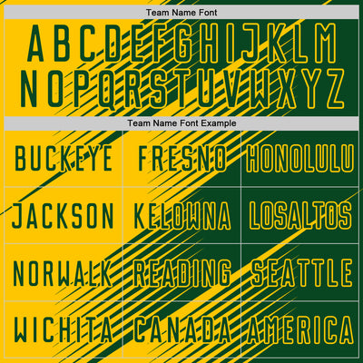 Custom Green Yellow Line Sublimation Soccer Uniform Jersey