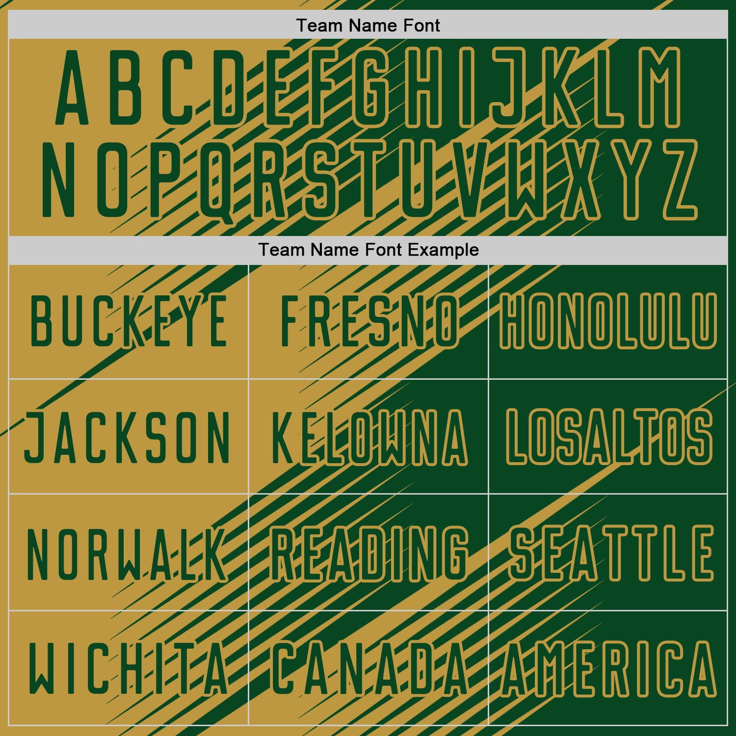 Custom Green Old Gold Line Sublimation Soccer Uniform Jersey