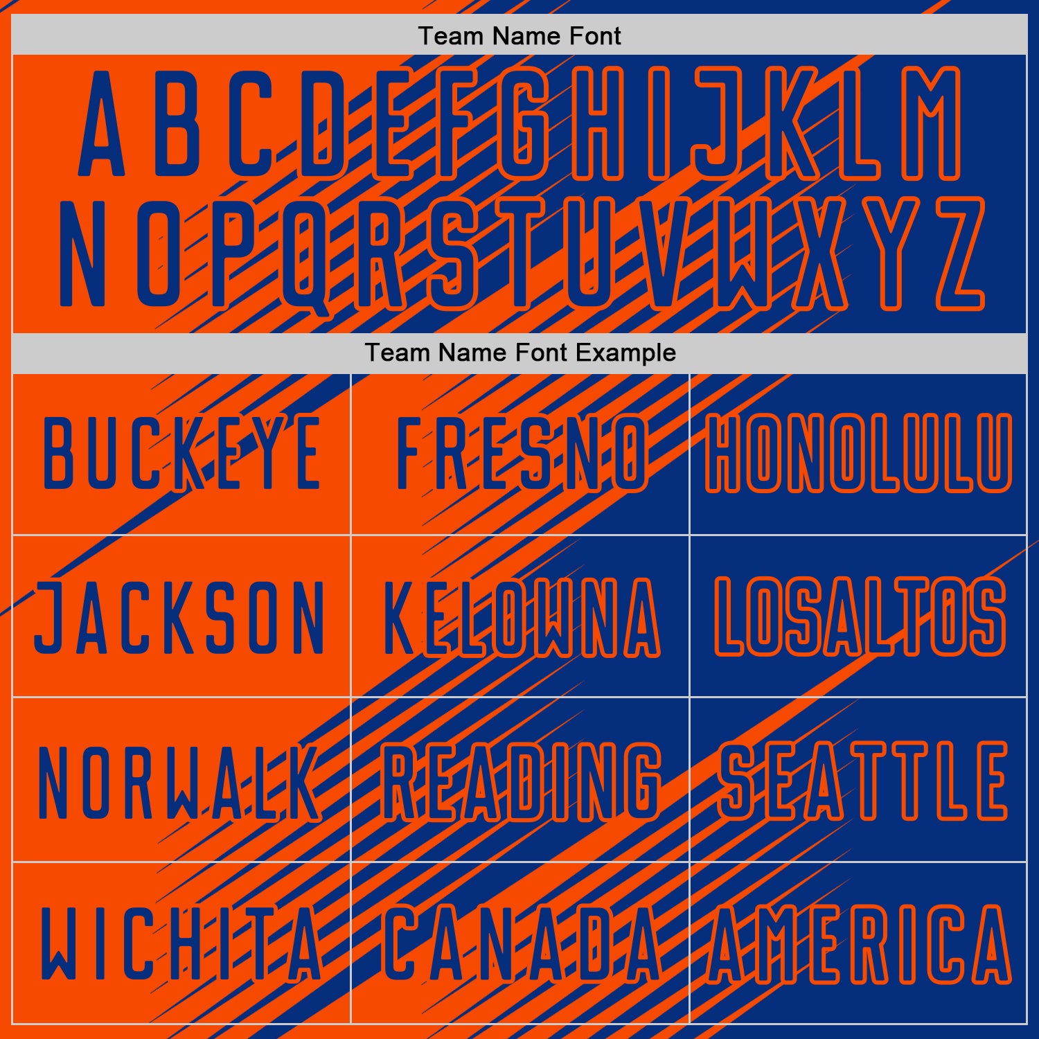 Custom Royal Orange Line Sublimation Soccer Uniform Jersey