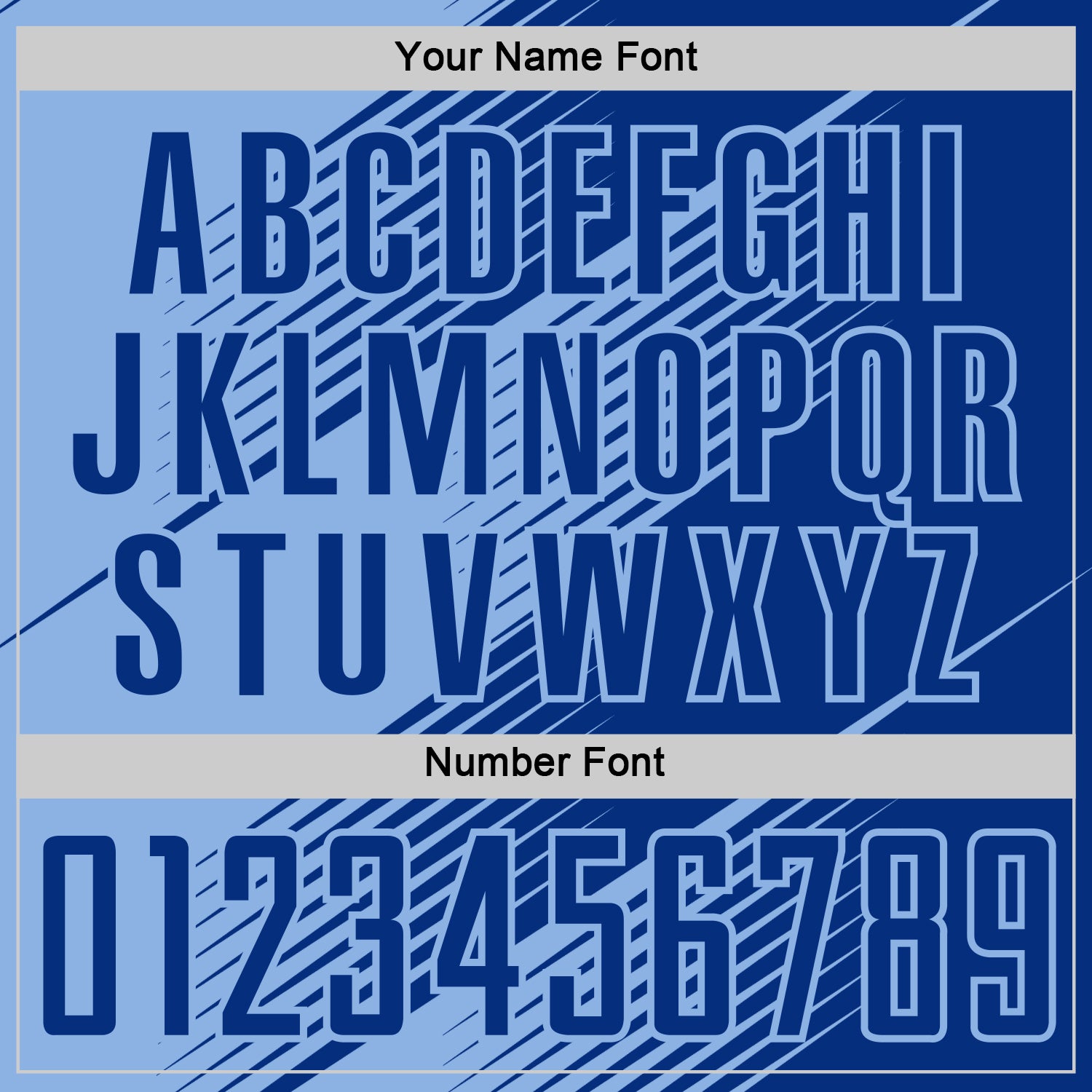 Custom Royal Light Blue Line Sublimation Soccer Uniform Jersey