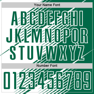 Custom Kelly Green White Line Sublimation Soccer Uniform Jersey