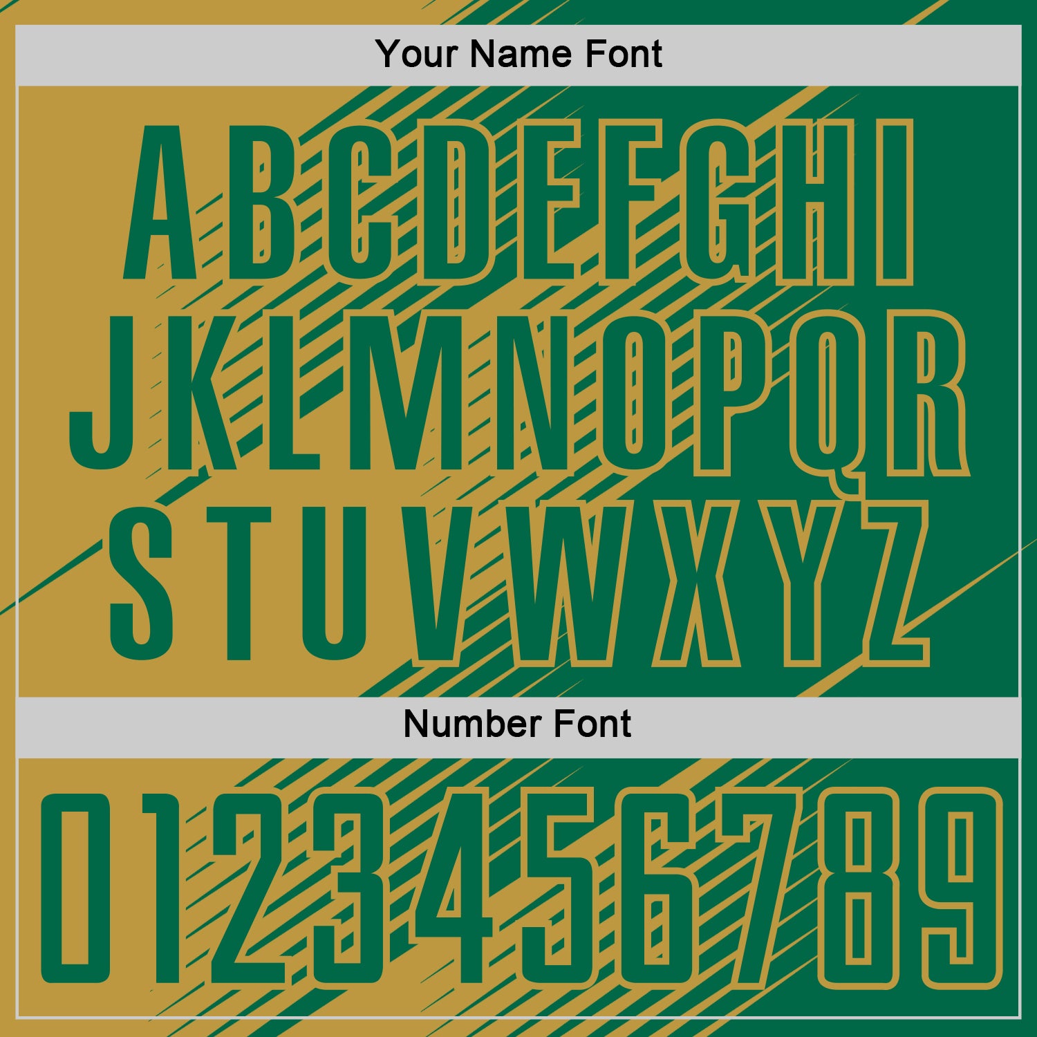 Custom Kelly Green Old Gold Line Sublimation Soccer Uniform Jersey