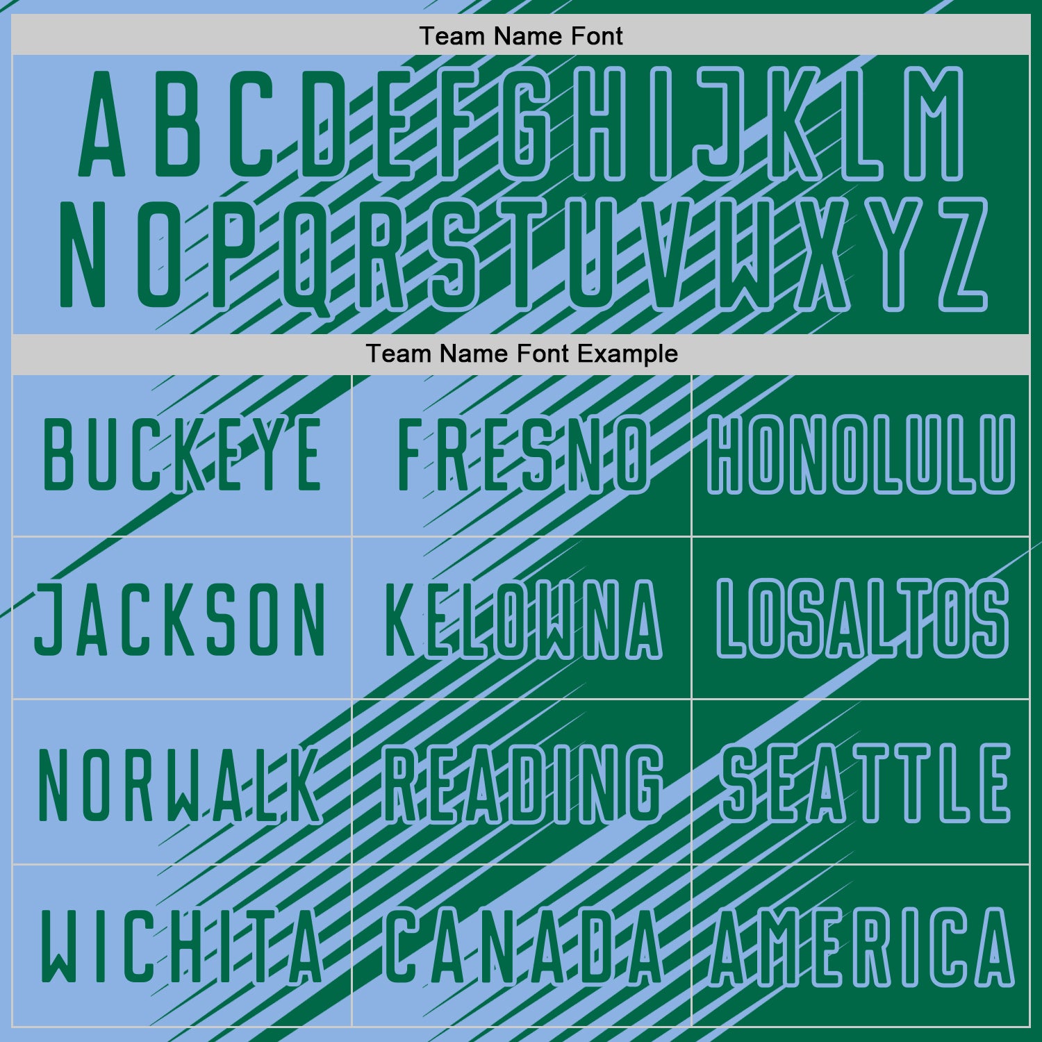 Custom Kelly Green Light Blue Line Sublimation Soccer Uniform Jersey