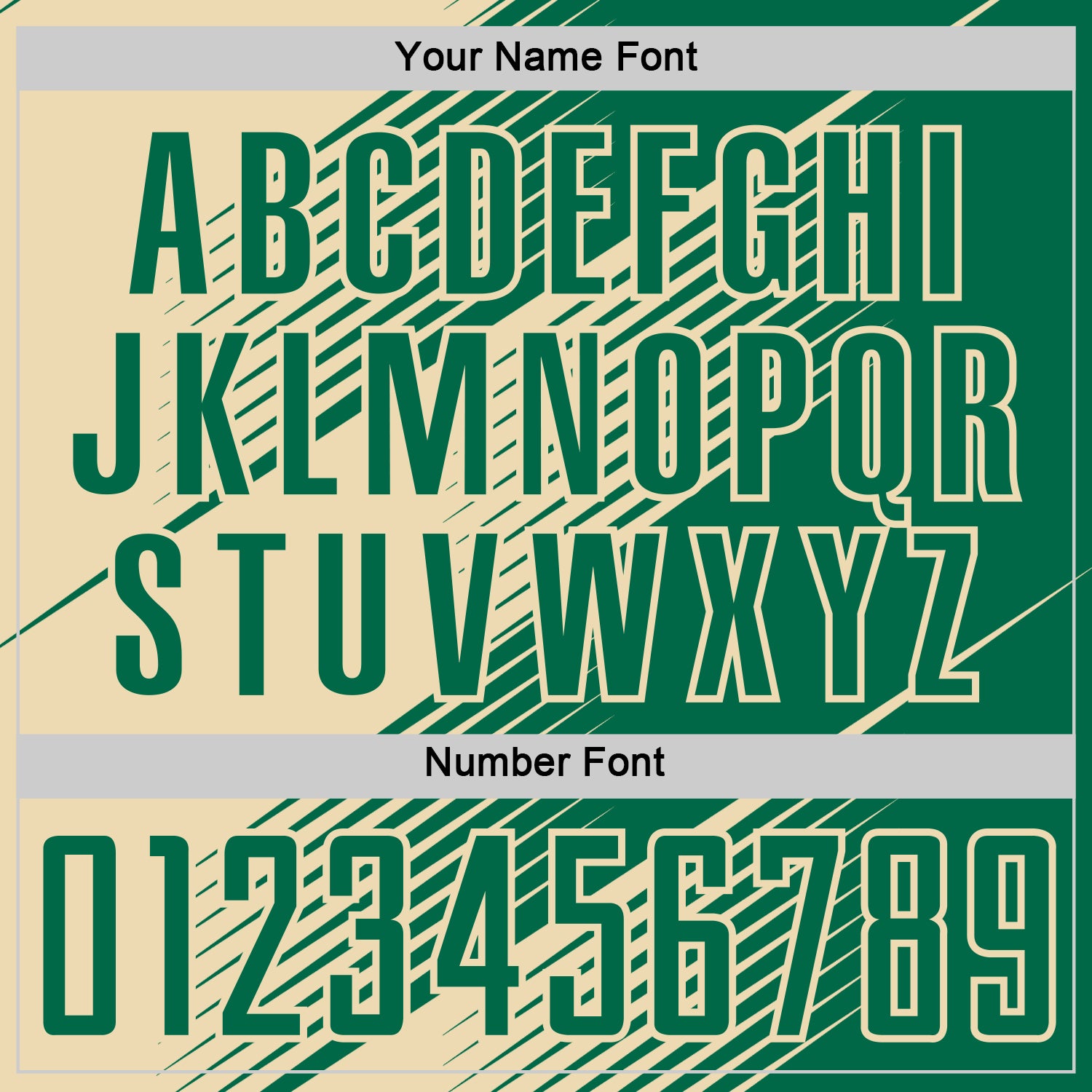 Custom Kelly Green Cream Line Sublimation Soccer Uniform Jersey