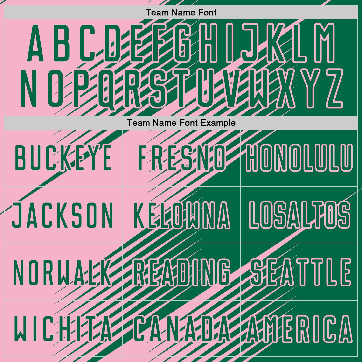 Custom Kelly Green Light Pink Line Sublimation Soccer Uniform Jersey