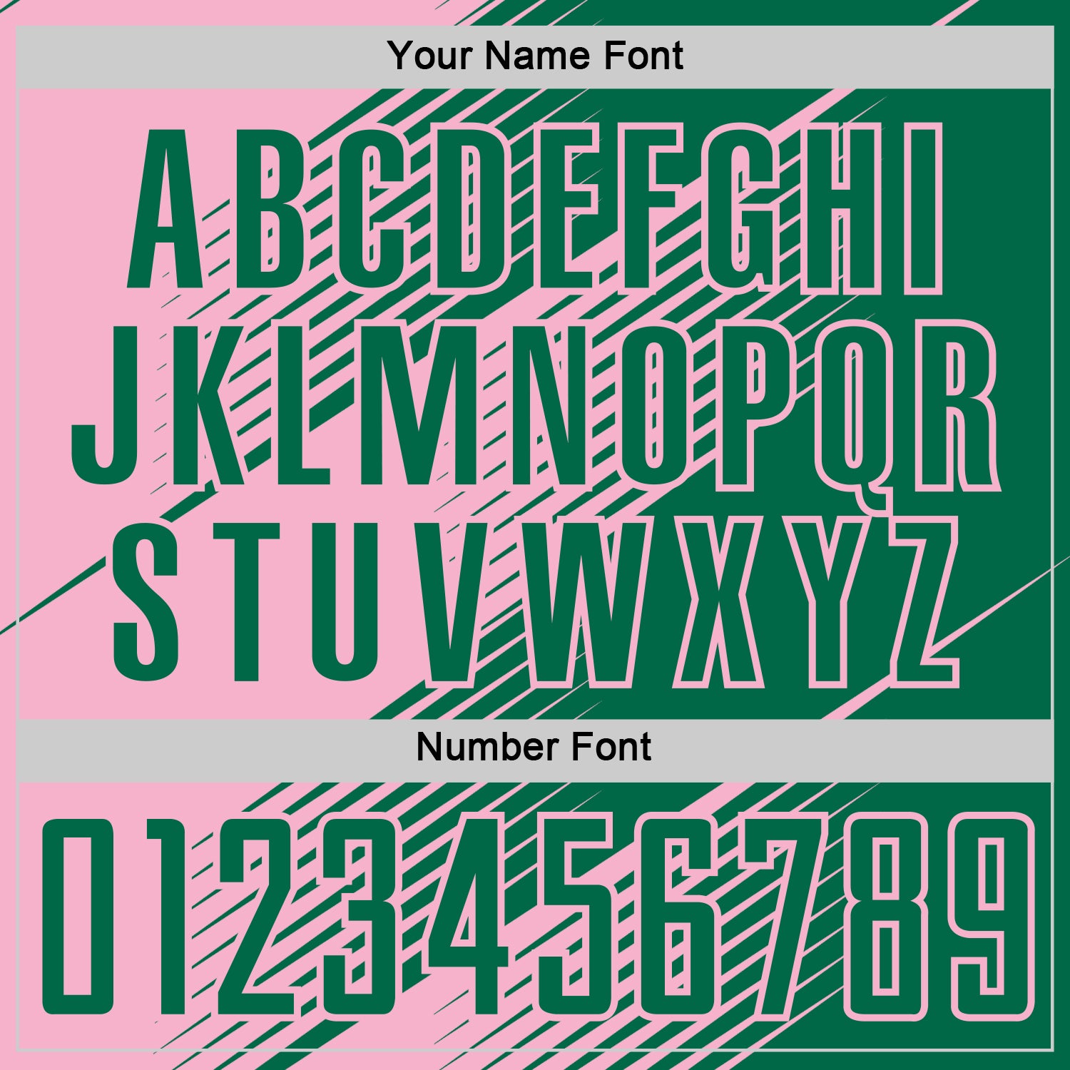 Custom Kelly Green Light Pink Line Sublimation Soccer Uniform Jersey