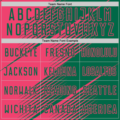 Custom Kelly Green Neon Pink Line Sublimation Soccer Uniform Jersey