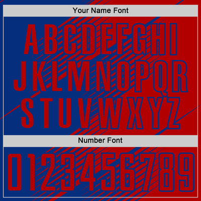 Custom Red Royal Line Sublimation Soccer Uniform Jersey