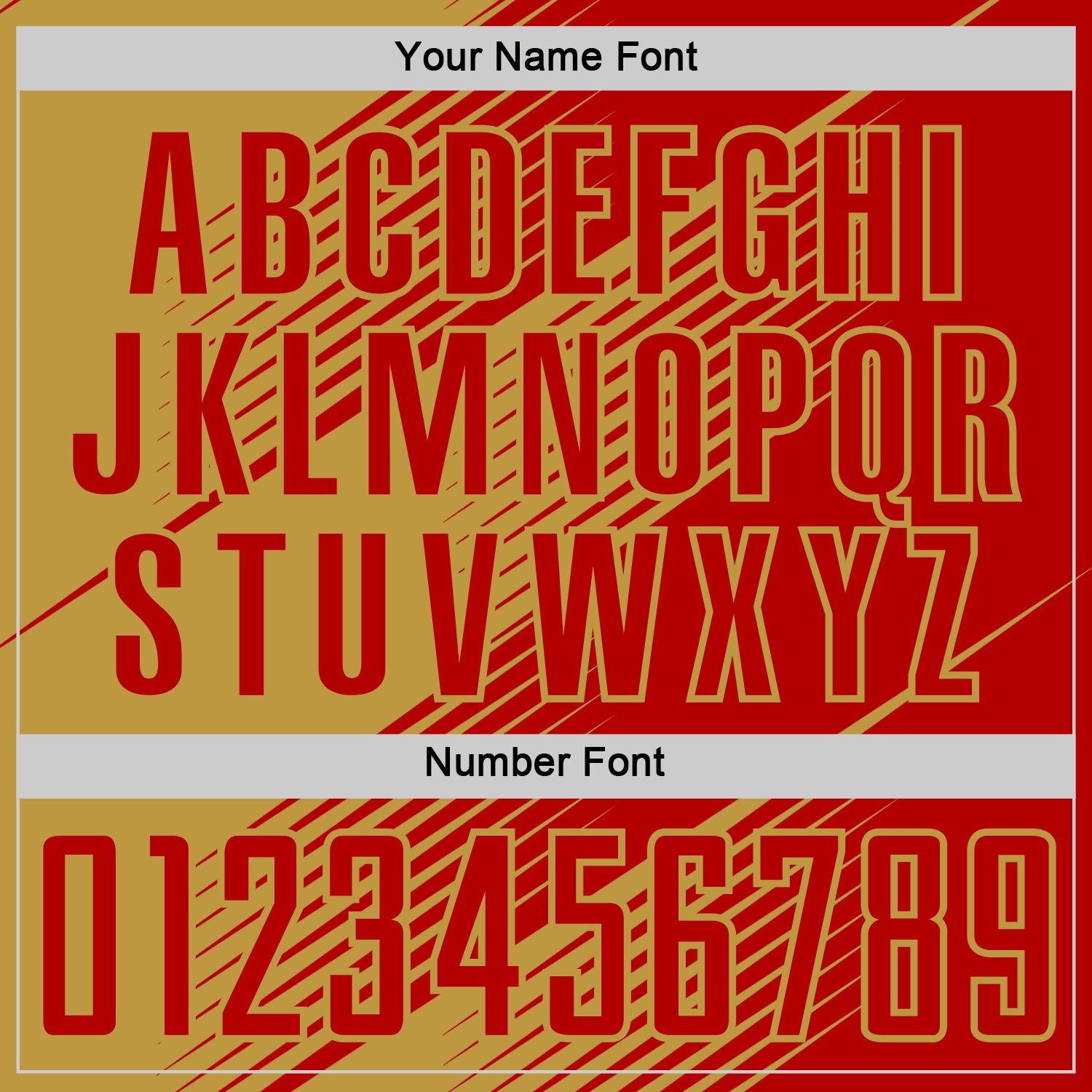 Custom Red Old Gold Line Sublimation Soccer Uniform Jersey