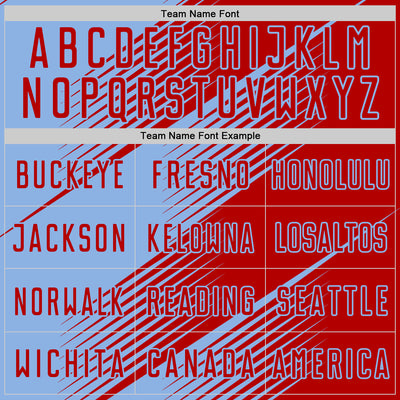 Custom Red Light Blue Line Sublimation Soccer Uniform Jersey