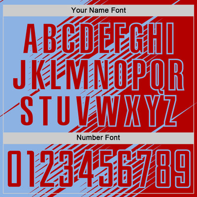 Custom Red Light Blue Line Sublimation Soccer Uniform Jersey