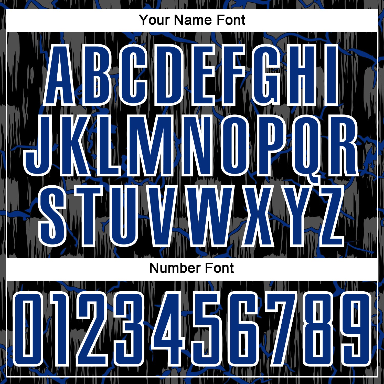 Custom Black Royal-White Lightning Sublimation Soccer Uniform Jersey