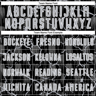 Custom Black Gray-White Lightning Sublimation Soccer Uniform Jersey