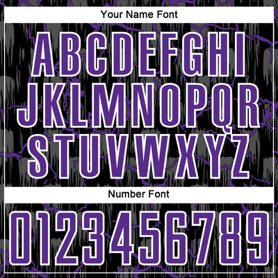 Custom Black Purple-White Lightning Sublimation Soccer Uniform Jersey