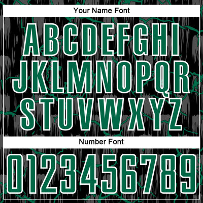 Custom Black Kelly Green-White Lightning Sublimation Soccer Uniform Jersey