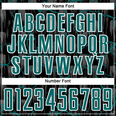 Custom Black Teal-White Lightning Sublimation Soccer Uniform Jersey