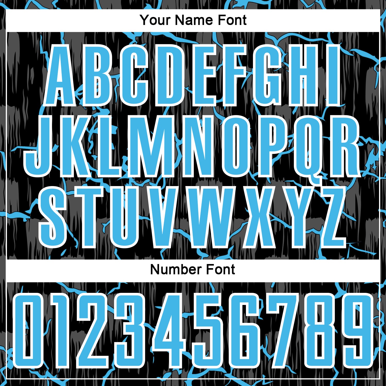 Custom Black Sky Blue-White Lightning Sublimation Soccer Uniform Jersey