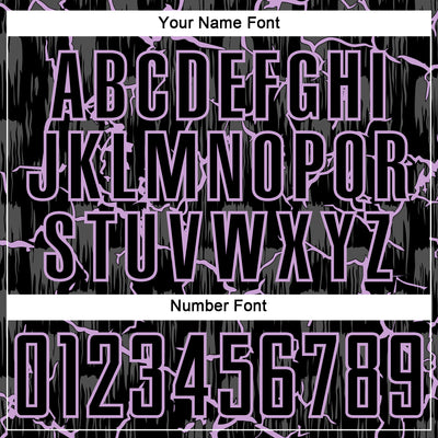 Custom Black Light Purple Lightning Sublimation Soccer Uniform Jersey