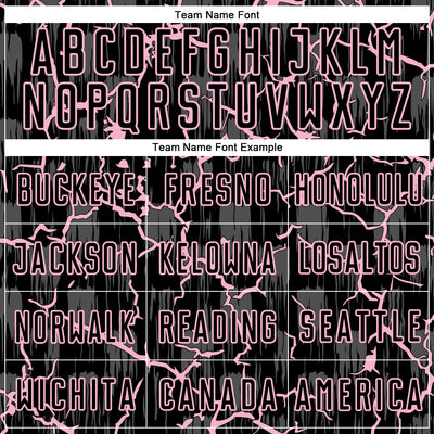 Custom Black Light Pink Lightning Sublimation Soccer Uniform Jersey