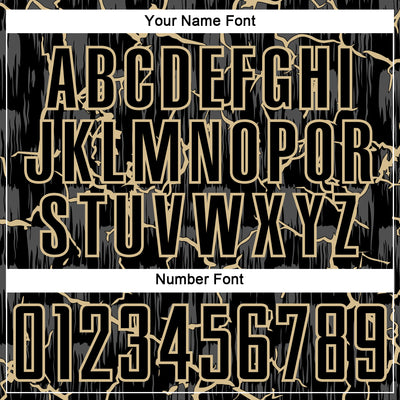 Custom Black Vegas Gold Lightning Sublimation Soccer Uniform Jersey