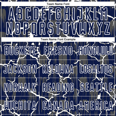 Custom Navy White Lightning Sublimation Soccer Uniform Jersey