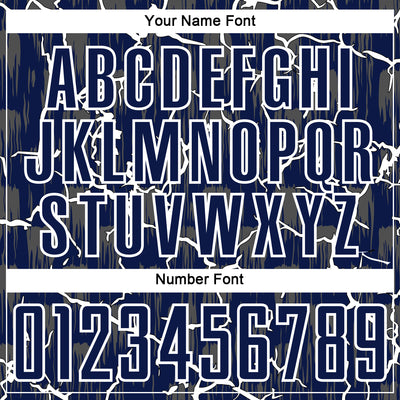 Custom Navy White Lightning Sublimation Soccer Uniform Jersey