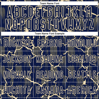 Custom Navy Cream Lightning Sublimation Soccer Uniform Jersey