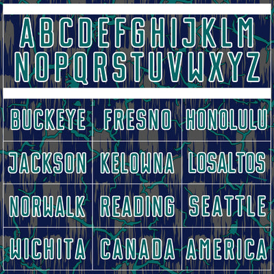 Custom Navy Teal-White Lightning Sublimation Soccer Uniform Jersey