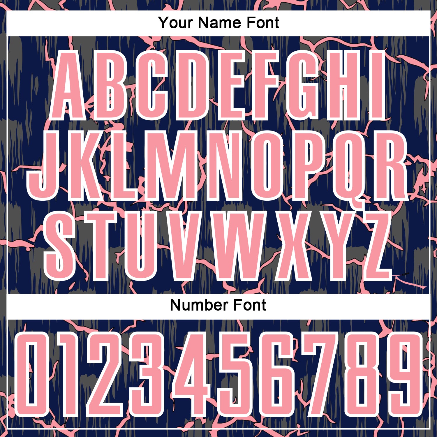 Custom Navy Medium Pink-White Lightning Sublimation Soccer Uniform Jersey