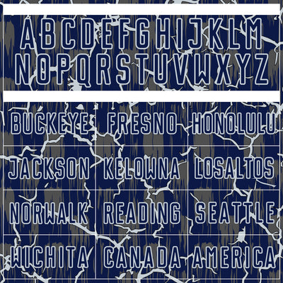 Custom Navy Silver Lightning Sublimation Soccer Uniform Jersey