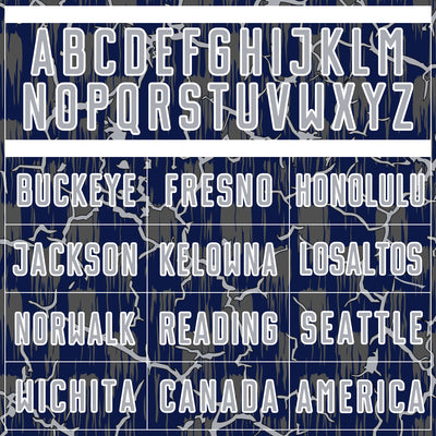 Custom Navy Gray-White Lightning Sublimation Soccer Uniform Jersey