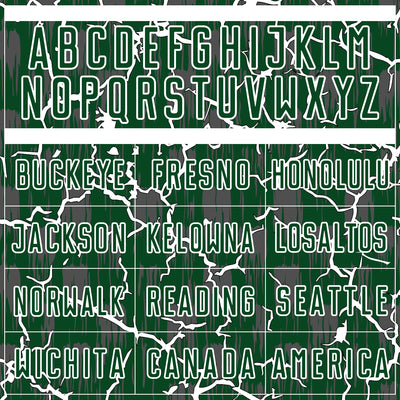 Custom Green White Lightning Sublimation Soccer Uniform Jersey