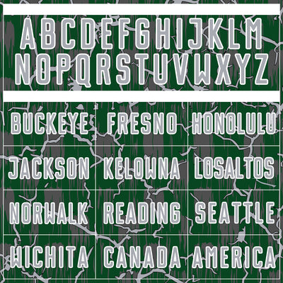 Custom Green Gray-White Lightning Sublimation Soccer Uniform Jersey