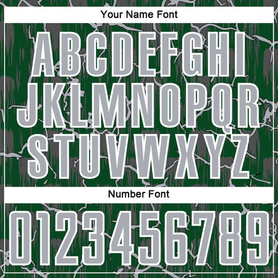 Custom Green Gray-White Lightning Sublimation Soccer Uniform Jersey