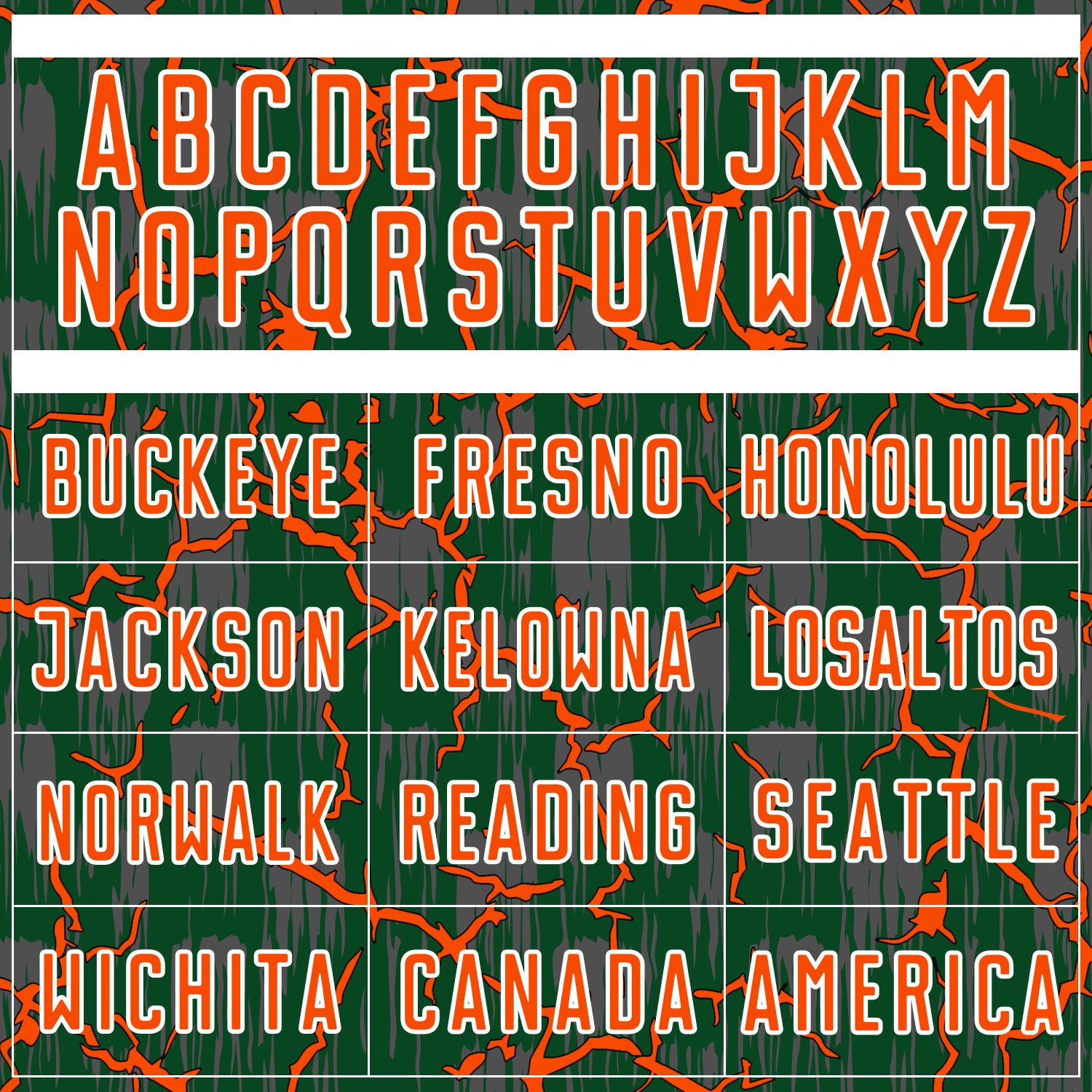 Custom Green Orange-White Lightning Sublimation Soccer Uniform Jersey