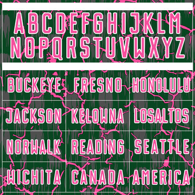 Custom Green Pink-White Lightning Sublimation Soccer Uniform Jersey